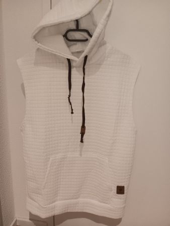 Ärmellose Jackquard-Tanktops mit Kapuze ,Gr.S