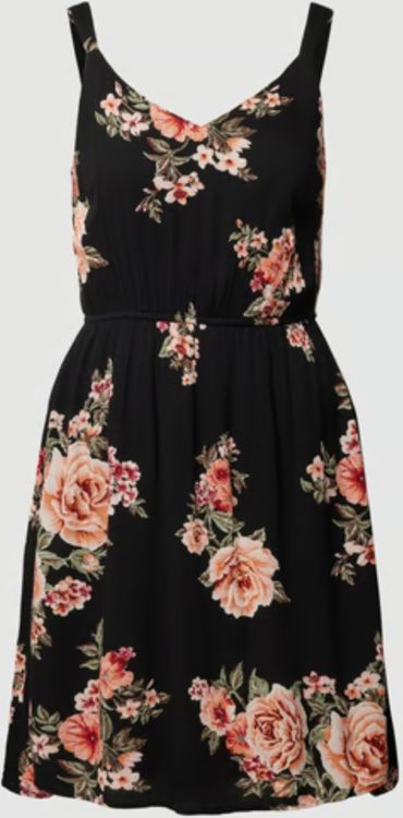 Only Kleid Schwarz Blumen main image 0