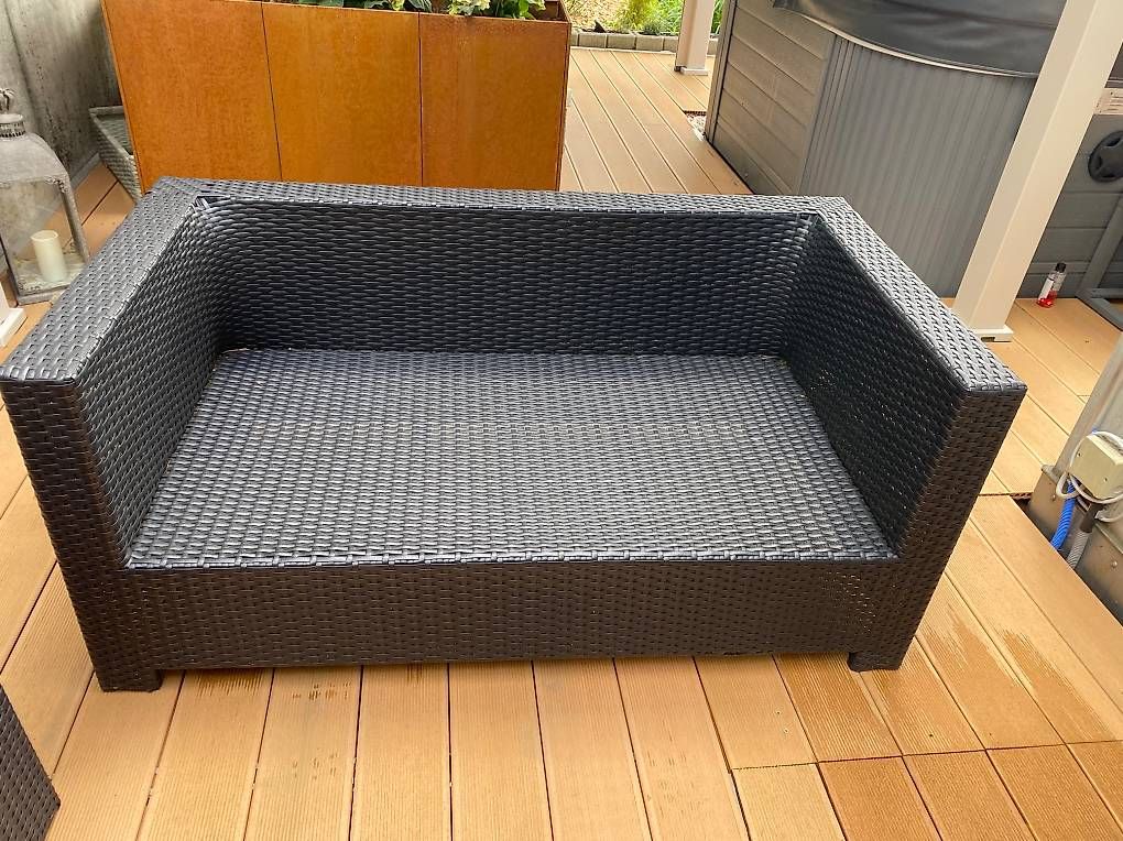 Poltrone: Rattan Lounge schwarz – Usato da Bolligen venduto da Niczimmi 2