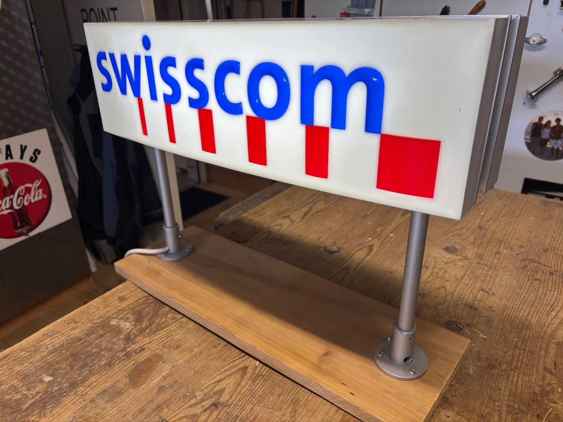Lampade: Swisscom Leuchtreklame – Usato da Büren SO venduto da level1414 1