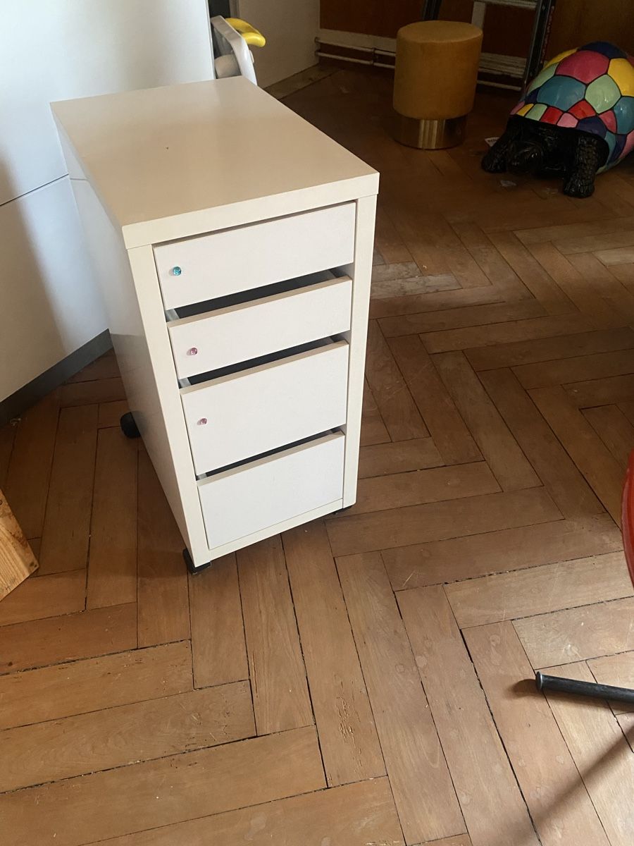 Korpus: Rollcontainer H 76 T 50 Br 35cm in weiss – Gebraucht aus Ettingen von inf_vhc7