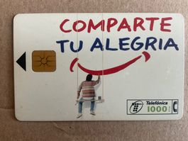Telefonkarte Spanien, American Blend Cigarettes