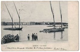 Genève, le Port, animée, circulée 1906