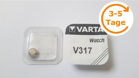 Knopfzelle V317/SR62, Silber-Oxid, Varta