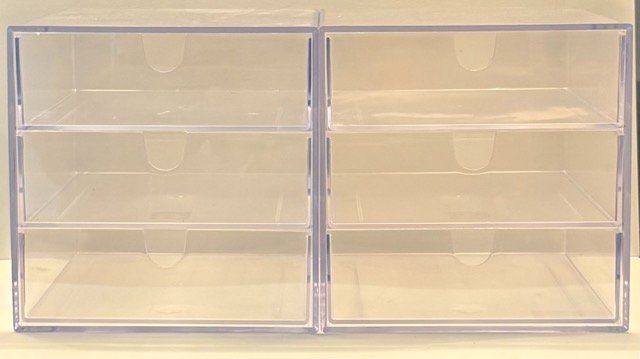 Ablagesysteme: Schubladenbox transparent 3 Fächer 2er Set neu – Gebraucht aus Basel von dav_b5gb