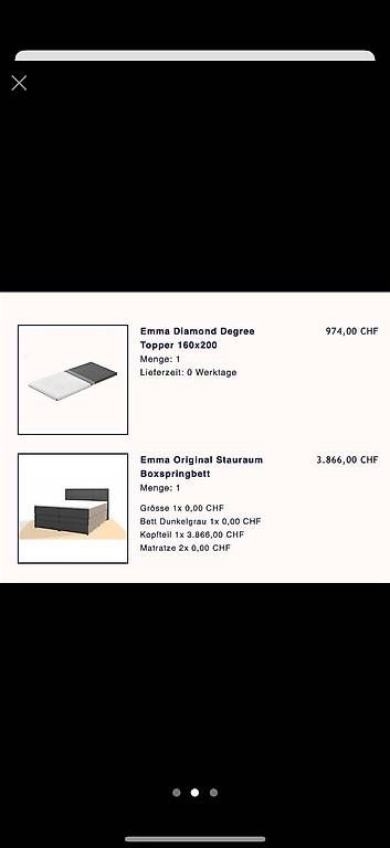 Materassi: Emma Diamond Degree Topper 160x200 – Usato da Bern venduto da the_g6st 4