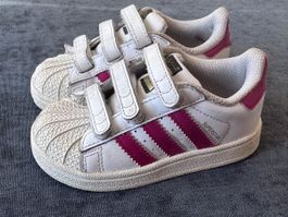 Adidas Leder Superstar CF I – TopZ|Gr. 23|White/Bold Pink