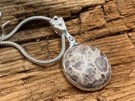 Anhänger Sterlingsilber mit grossem Jaspis