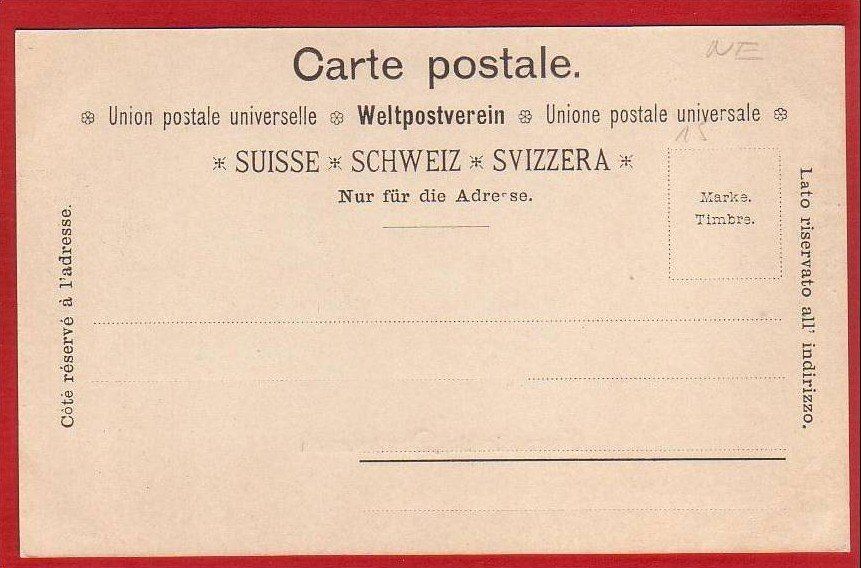 Cartoline postali: SOUVENIR DE DOMBRESSON, 1900/05 – Usato da Grüningen venduto da Kartenlaube 1