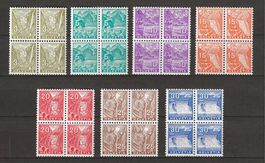 1934 : Serie Nr. 194 - 200 im VB, postfrisch ** KP 640.--