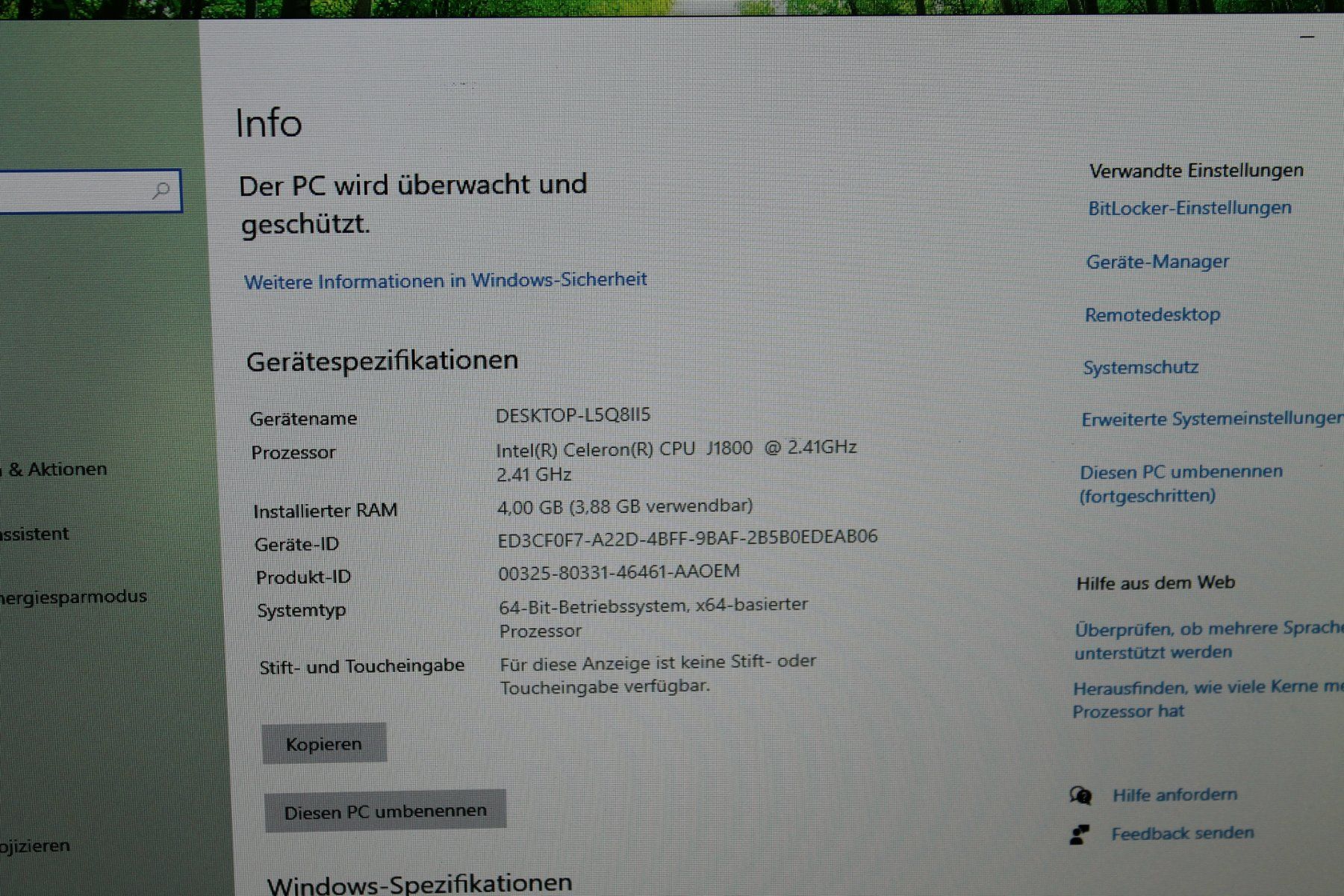 Asus PC: Asus 21,5" Full HD All-In-One-Computer – Usato da Basel venduto da David25 7