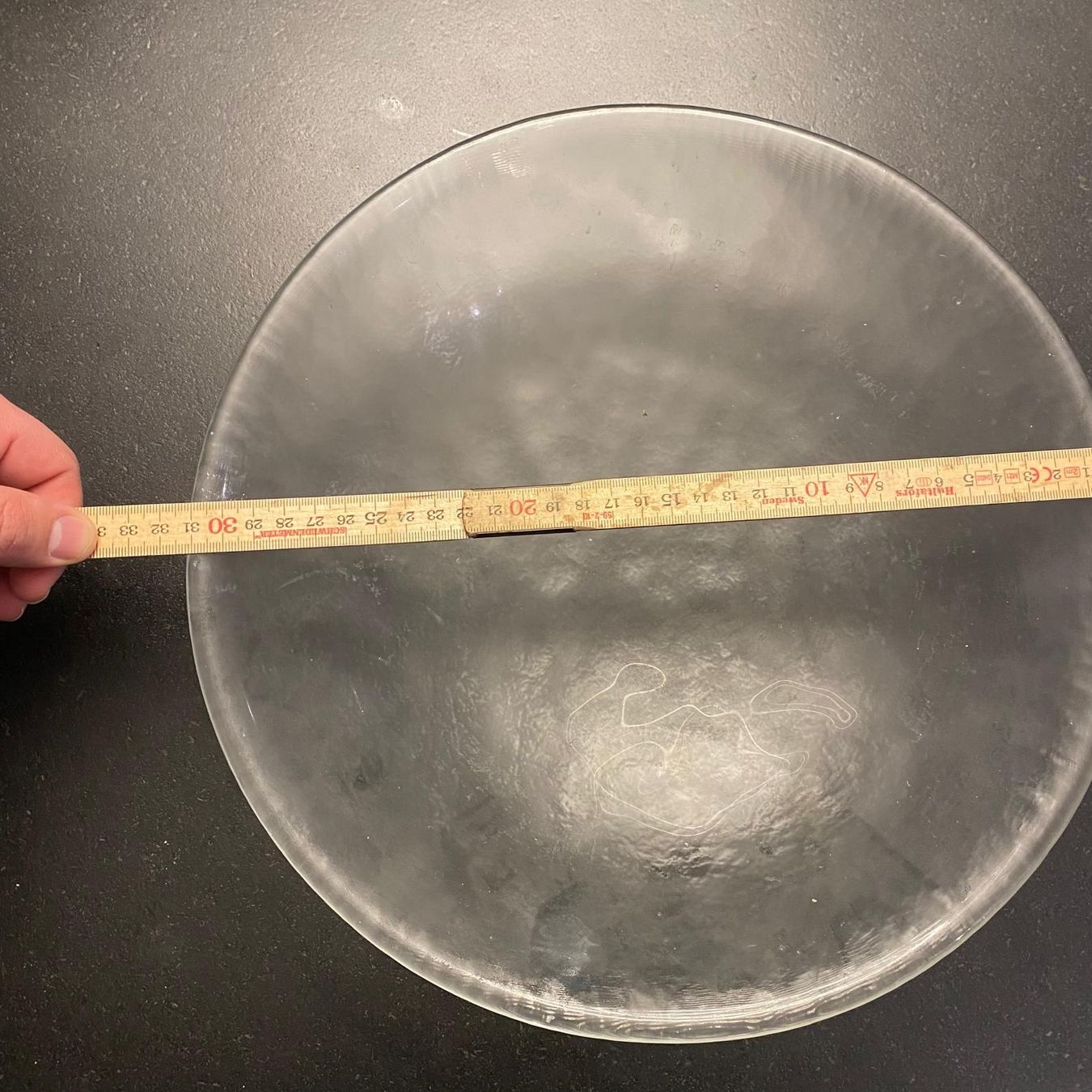Piatti di portata: Glas Schale, Durchmesser 32cm – Usato da Krauchthal venduto da SamsPuce 1