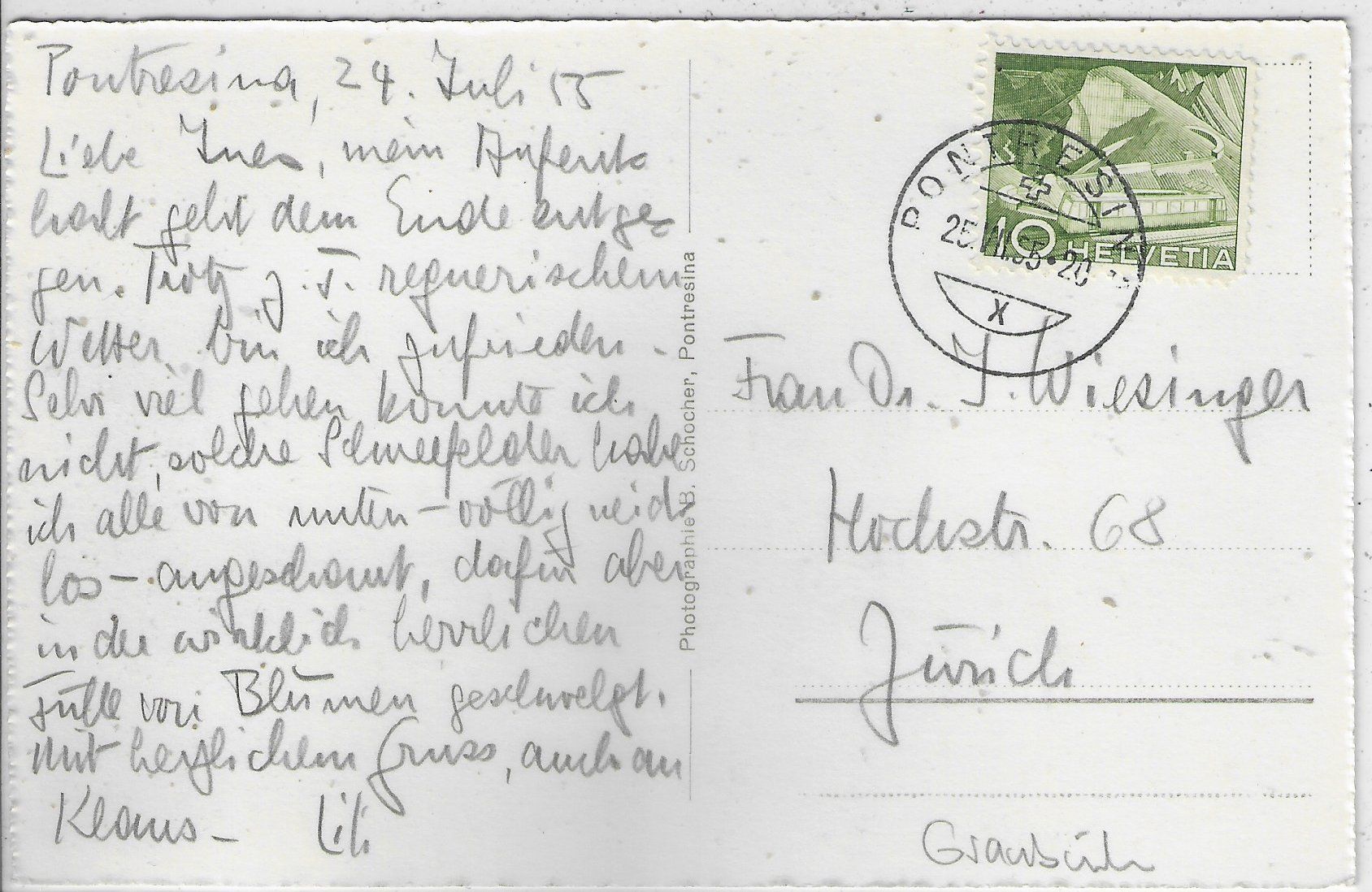 Cartoline postali: Im Rosegtal Sellagruppe – Usato da Ettingen venduto da Kartenplanet 1