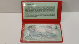 Cook Islands 3 Dollars 2008 Ina and the Shark Banknote (S6)