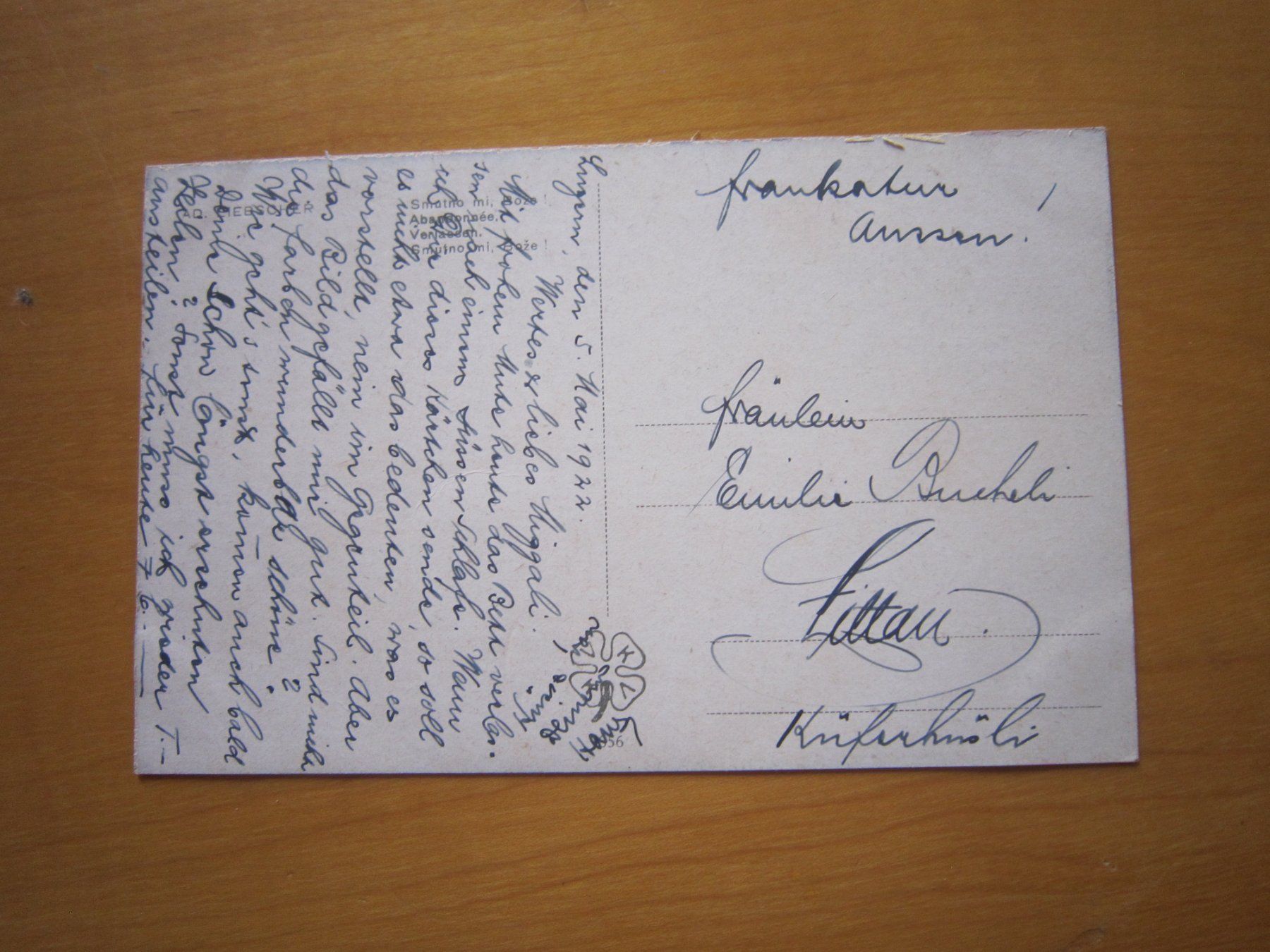 Cartes postales: No 7 Postkarte 1921 Dame – D'occasion à Gordola par Polentaefung 1