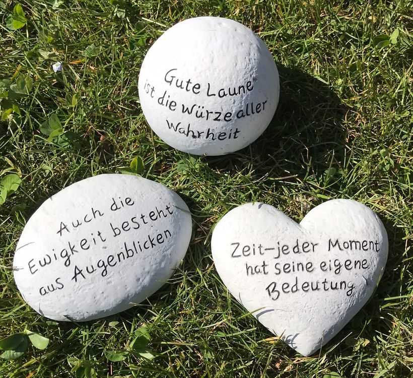 Set SpruchSteine (3x Stein mit Sprüchen) Kaufen auf Ricardo