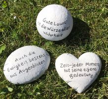 Set Spruch-Steine (3x Stein mit Sprüchen)