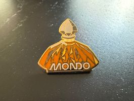 MONDO Anstecknadel, Top Zustand, Goldfarben, Rarität!