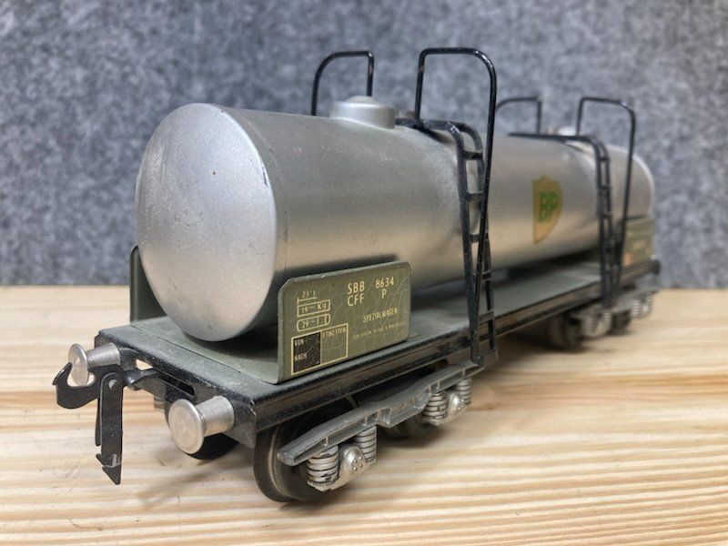 Hag Modelleisenbahnen: BUCO Spur 0 Kesselwagen 8634 hellgrau BP SBB – Gebraucht aus Büsserach von ModellbahnDepot 5