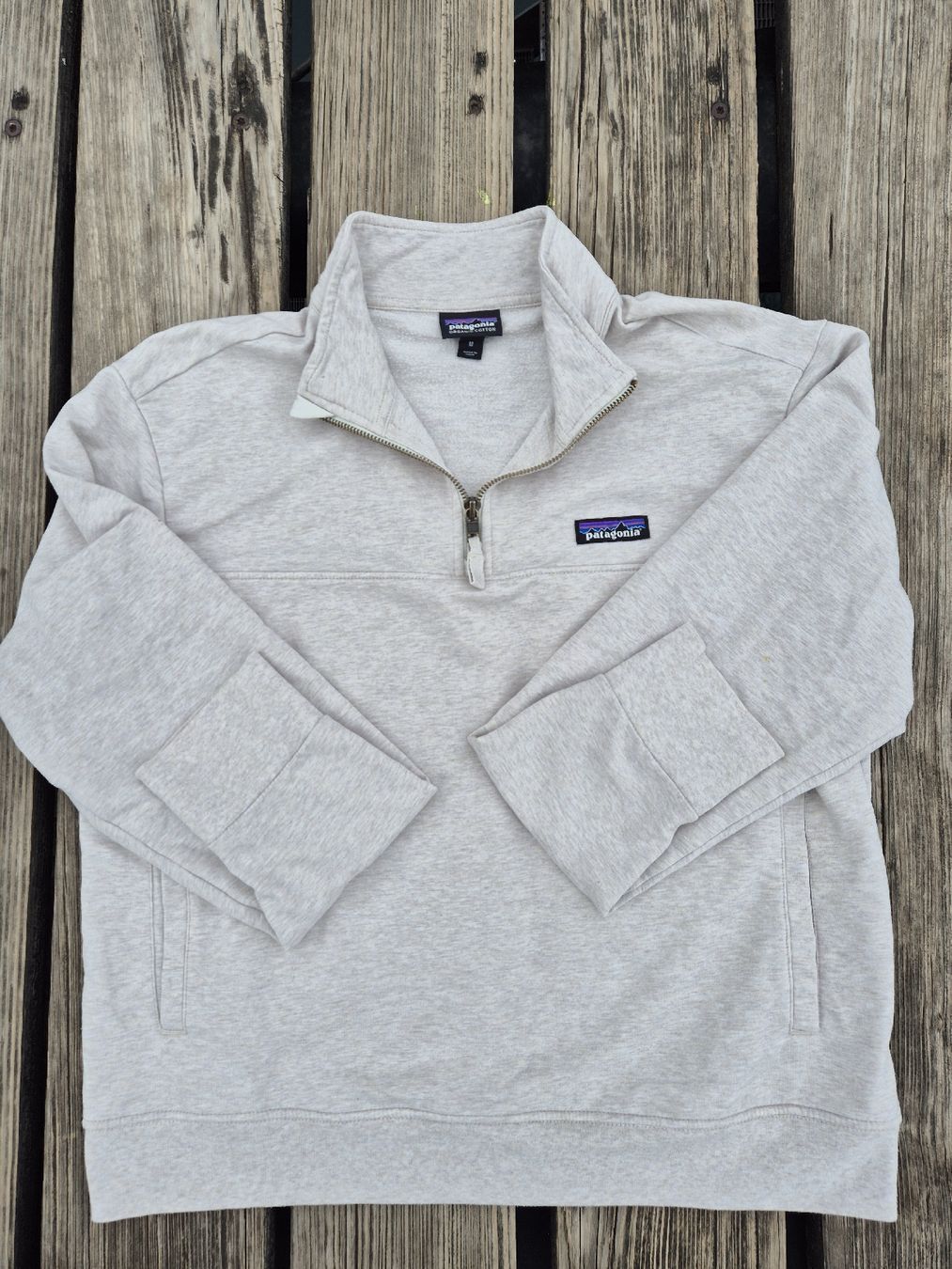 Patagonia Maglioni & Felpe: Patagonia Quarter Zip Pullover beige – Usato da Zürich venduto da Loboso 3