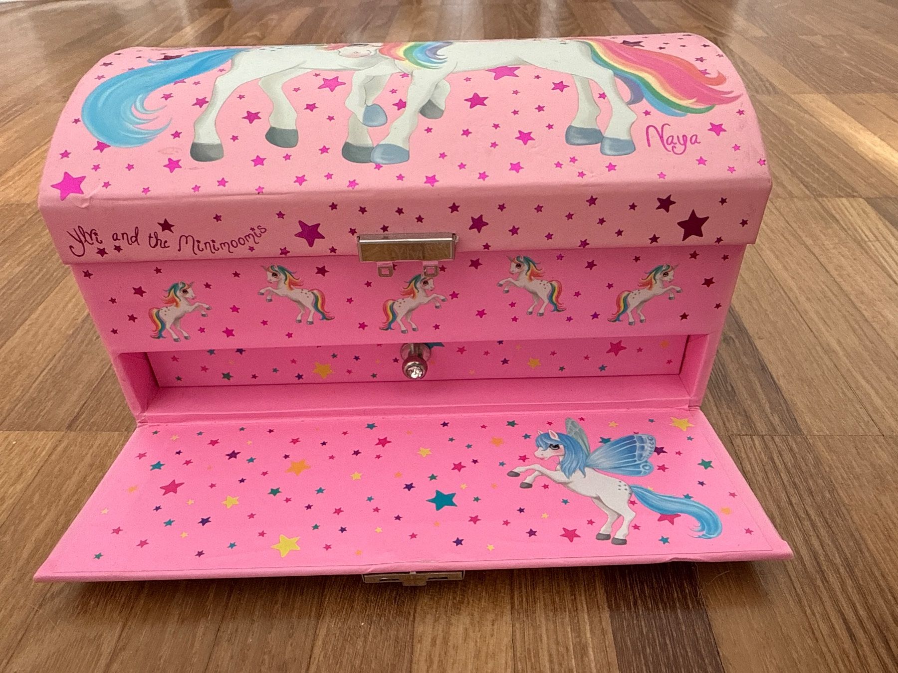 Cassapanche: Schmuckschatulle mit Einhorn Motiv pink – Usato da Horgen venduto da minimouse09 2