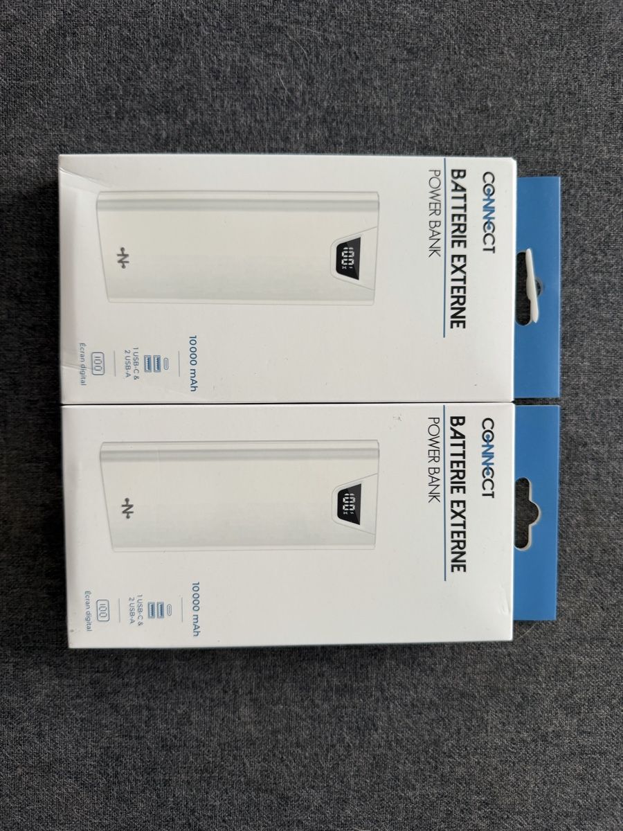 Batterie: 2 batterie externe - 10 000mAh – Nuovo (secondo la descrizione) da Yverdon-les-Bains venduto da ame_7f2x
