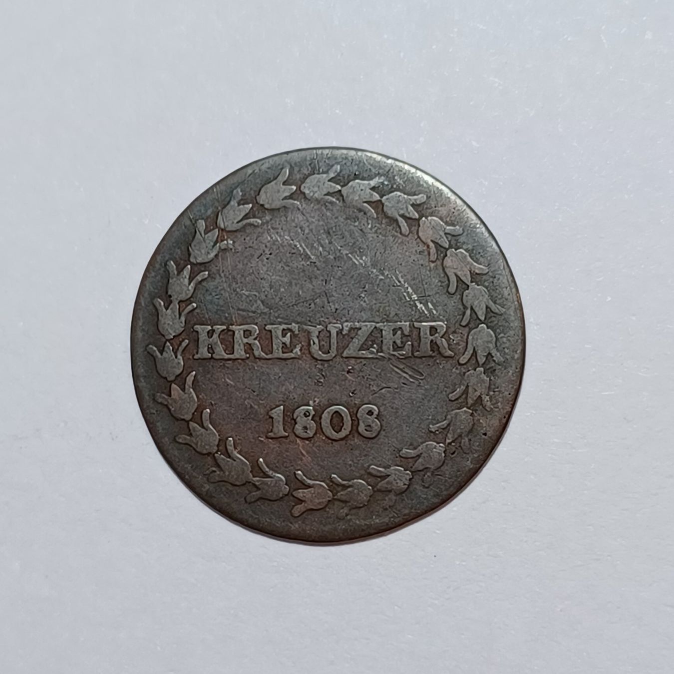 Alle Münzen: Kreuzer 1808 Schaffhausen s – Gebraucht aus Pfäffikon ZH von Welt_Muenzen