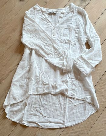 Kleid/Bluse /Tunika Leinen ,luftig,weit vokuhila,  Gr.S/M