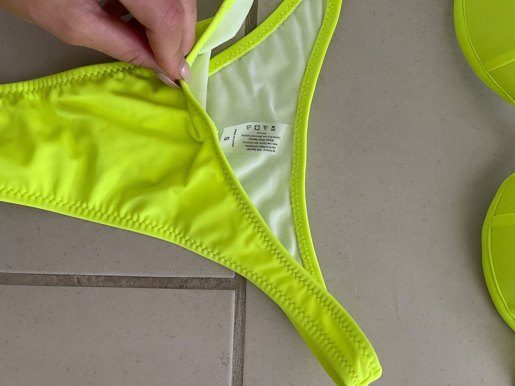 Costumi da bagno & Bikini: Neon Gelbes Bikini Neu Gr S – Nuovo (secondo la descrizione) da Bassersdorf venduto da Sandy456 2