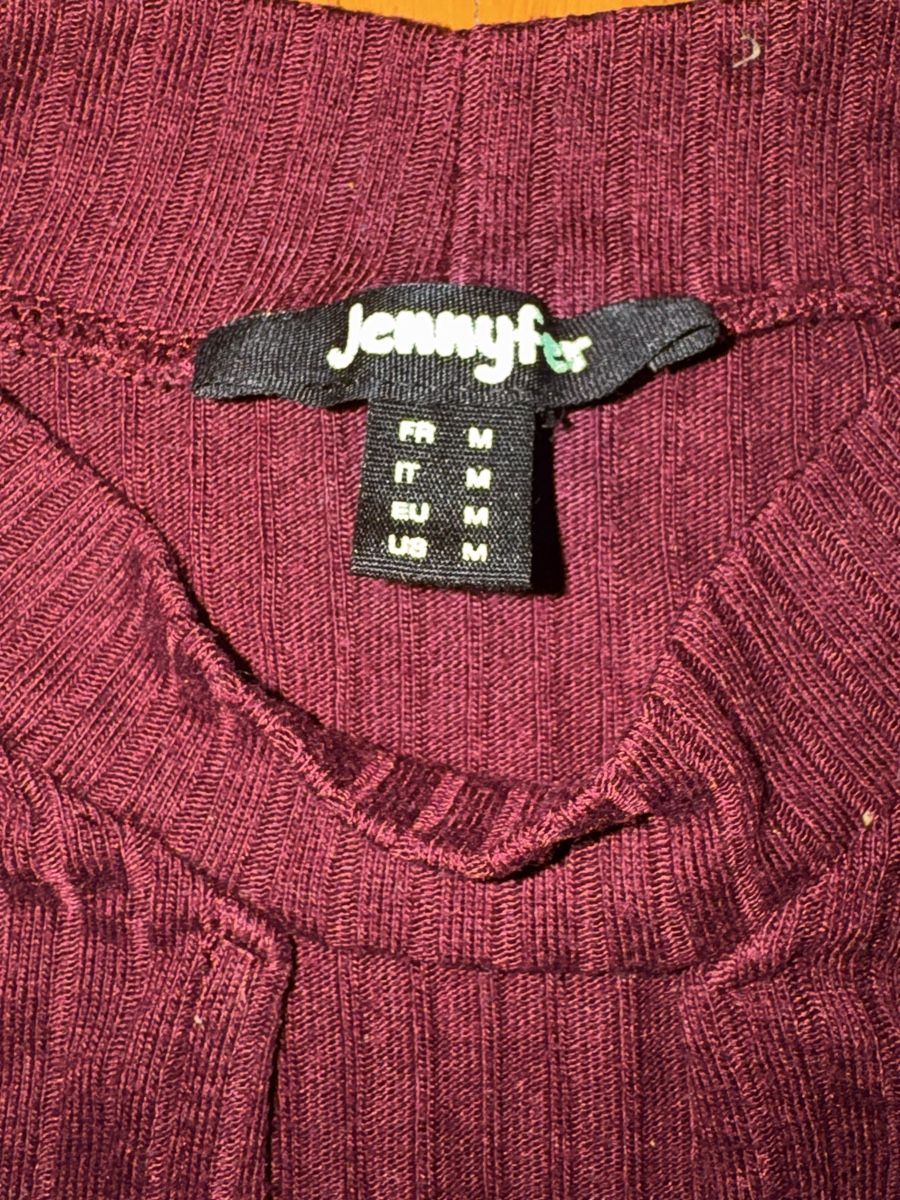 Top: Pull crop top bordeaux Jennyfer taille M – Nuovo (secondo la descrizione) da Lausanne venduto da Dri_Shop 1