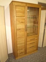 Vitrine CASERA Asteiche massiv 100 cm