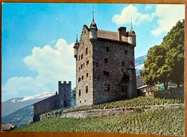 Leuk - Le château - Carte ancienne
