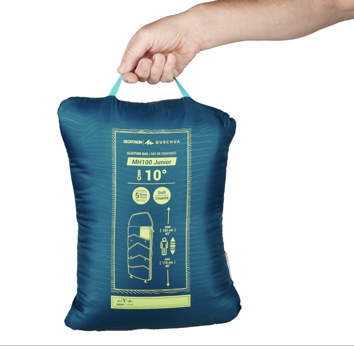Sacchi a pelo: DECATHLON Kinderschlafsack 10 Grad blau – Usato da Zürich venduto da maxn