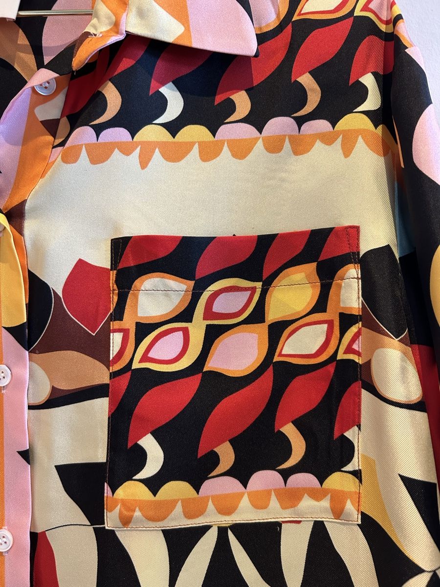 Sandro Camicette: Sandro x Louis Barthélemy Bluse & Shorts – Usato da Aeugst am Albis venduto da schatzkistee 2