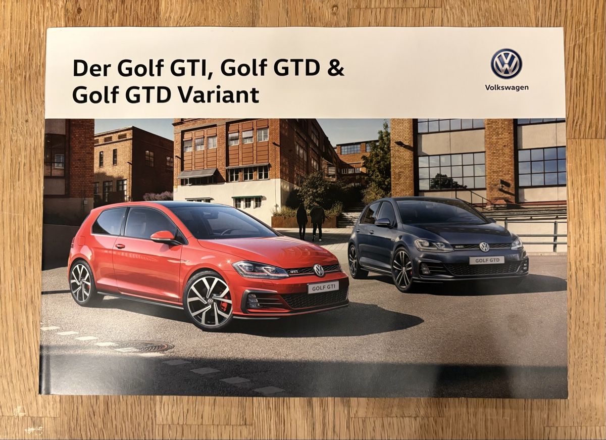 VW Documenti: VW Golf GTI, GTD & GTD Variant Prospekt - 2018 – Nuovo (secondo la descrizione) da Freienstein venduto da Golfbueb