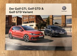 VW Golf GTI, GTD & GTD Variant Prospekt - 2018