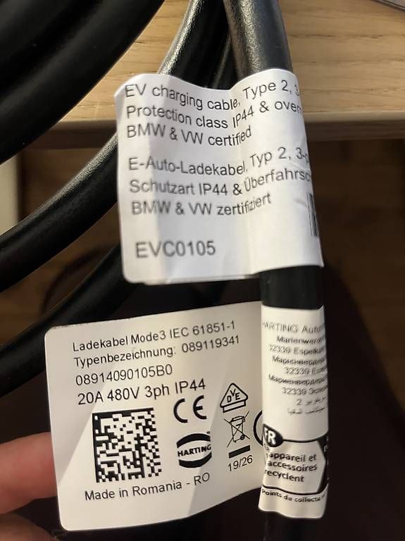 Cavi: Harting Ladekabel 5m Mode 3 Typ 2 – Usato da Zürich venduto da lea_8j6n 4