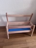 Kinder Bücherregal Holz mit blauem Einsatz guter Zustand