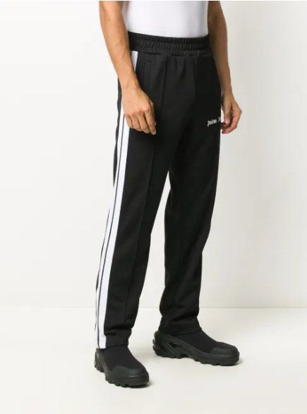 Palm Angels Pantaloni: Palm Angels Logo Track Pants – Usato da Frick venduto da HarleyQuinnIsLove 1