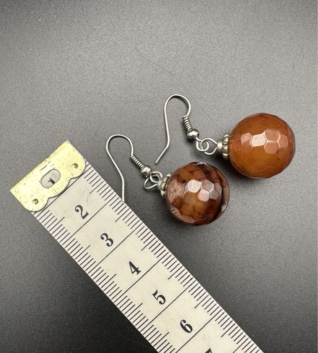 Orecchini pendenti & Orecchini a lobo: Ohrringe mit Hartsteinen Karneol, Vintage – Usato da Lamone venduto da LaCantinaMagica 8
