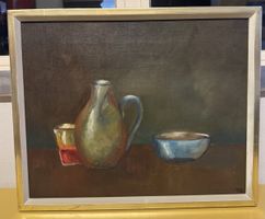 Original gemalte monogramirtes Bild 