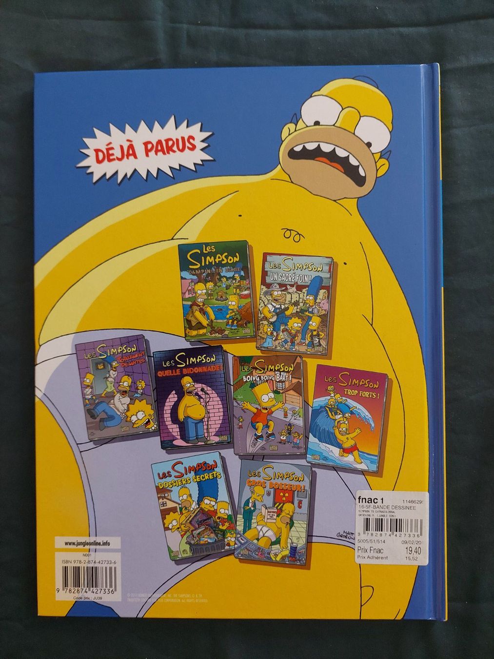 Fumetti: Les Simpson T.9 Extra Colossal! EO 2010 Comme Neuf – Usato da Genève venduto da Blu_BD 1