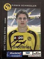 Signierte YB Karte Pirmin Schwegler 2005/06 Top Zustand