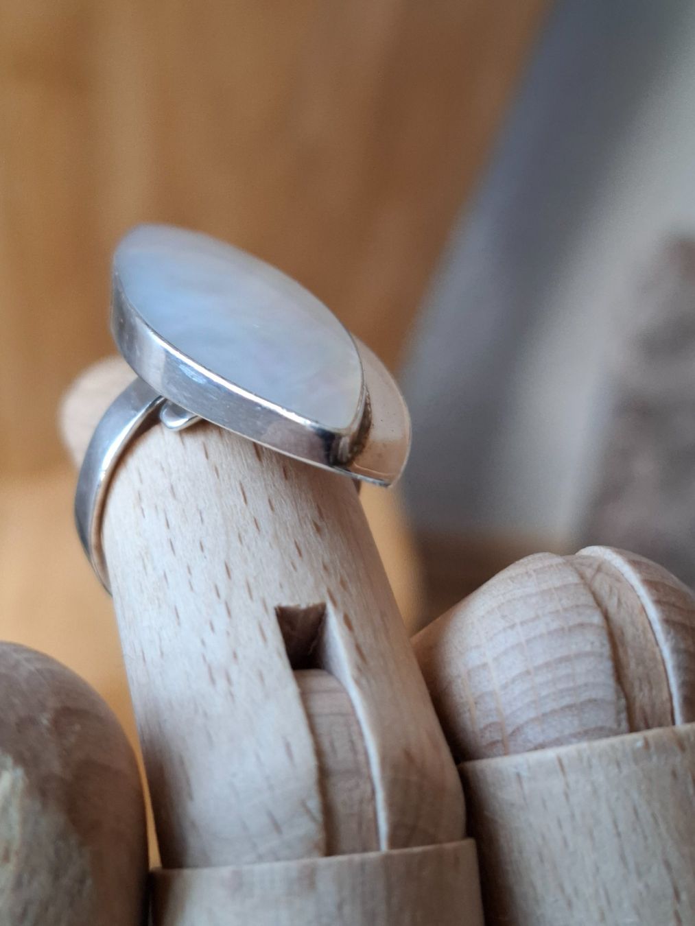 Bagues: Ring Silber 925 mit Perlmutt – D'occasion à Zwieselberg par Halifaxmendusli 6