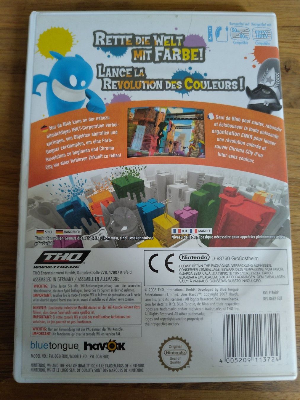 Nintendo Giochi: de Blob - Nintendo Wii – Usato da Kloten venduto da SuperRetroPixels 1