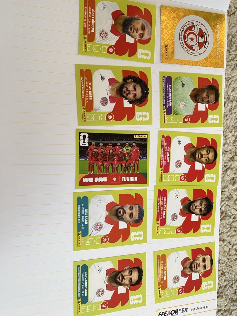 Panini Carte collezionabili: Panini WM 2026 Sticker Tunesien – Nuovo (secondo la descrizione) da Arbon venduto da arminnnn