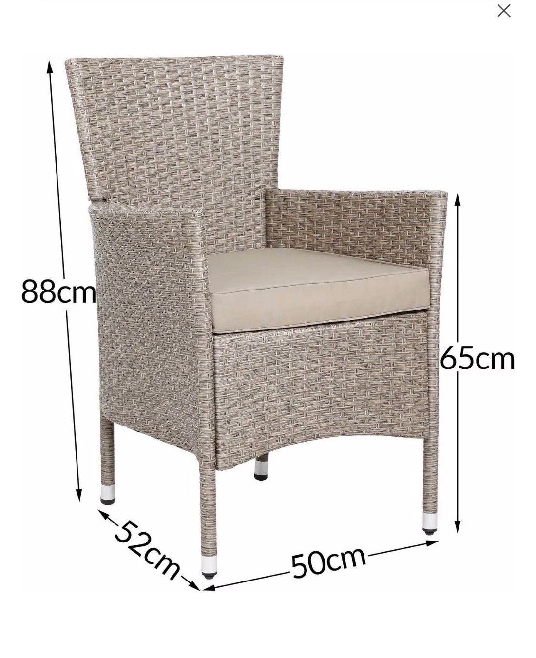 Set di tavolo e panche: Casaria Poly Rattan Sitzgruppe 4+1 – Usato da Uster venduto da Leyla80 5
