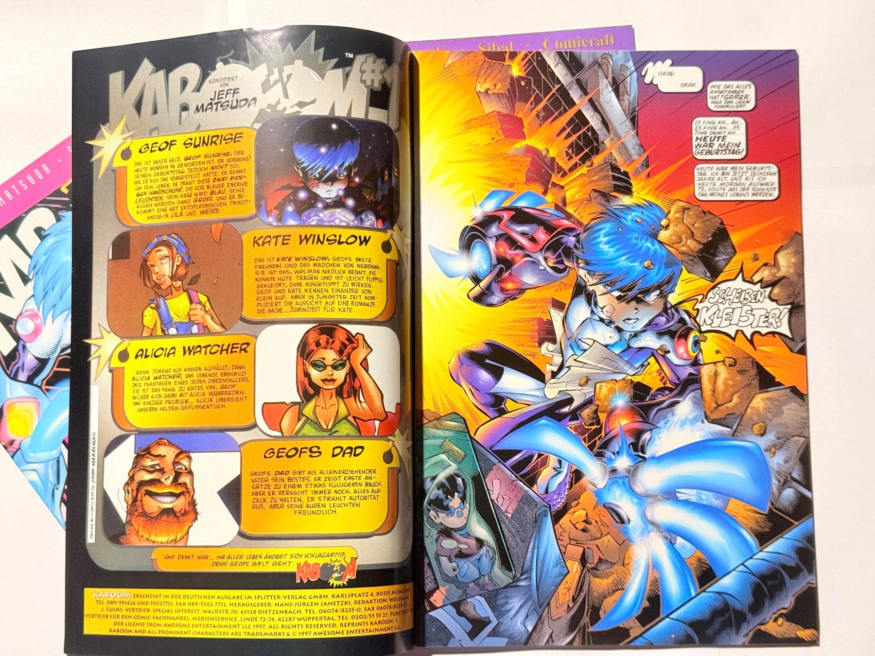Fumetti: Kaboom Comic-Hefte, #1-3 total. Splitter Verlag, Top Zustand – Nuovo (secondo la descrizione) da Zuerich venduto da SonderArt-Wertgut 1