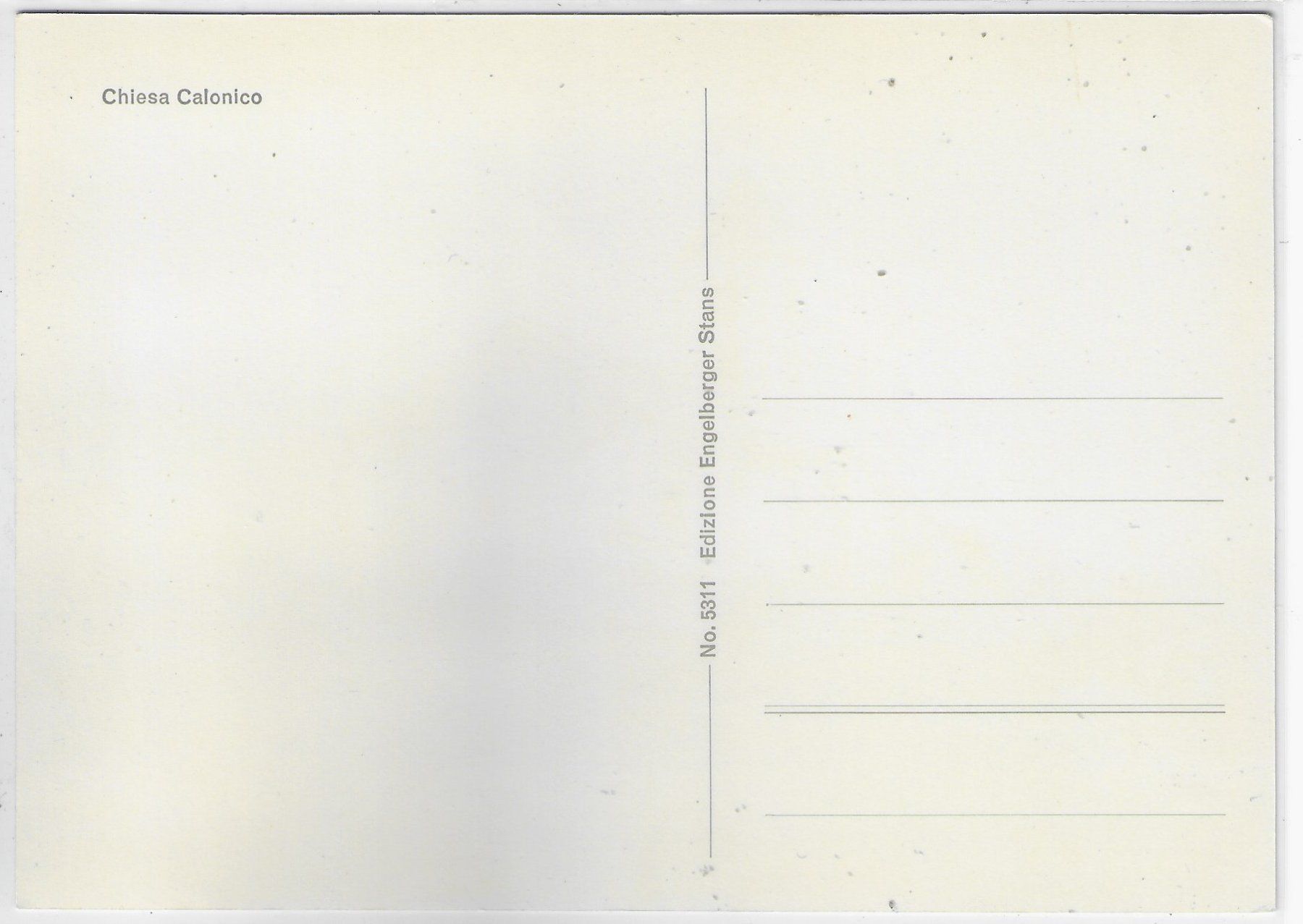 Cartoline postali: Chiesa Calonico - Faido – Usato da Ettingen venduto da Kartenplanet 1