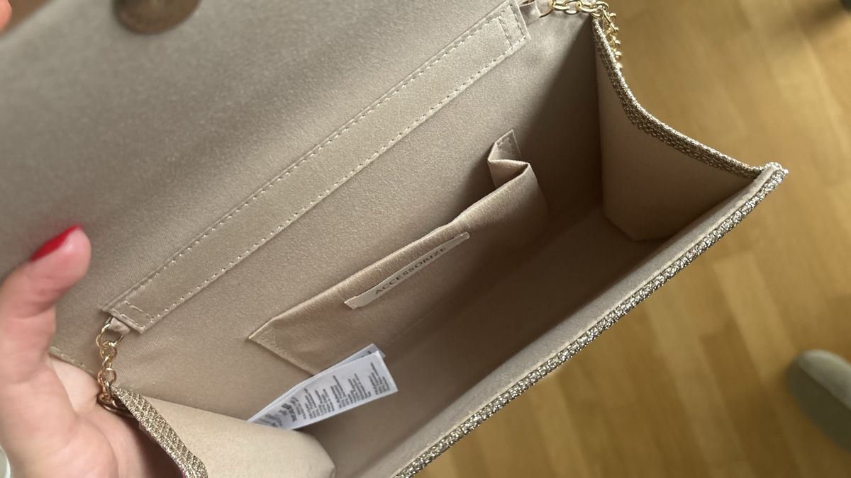 Borse da donna: Glitzer Clutch mit Kette – Nuovo (secondo la descrizione) da Zürich venduto da SandraF. 2